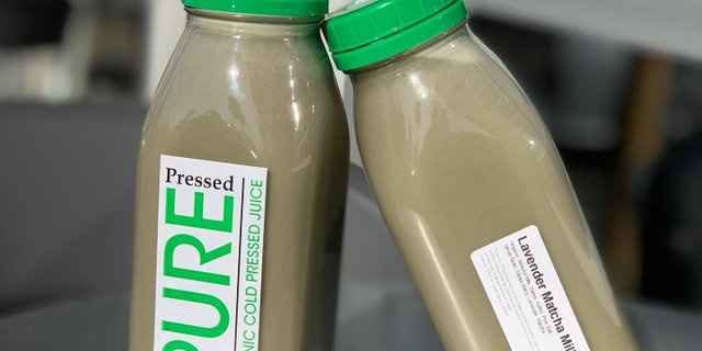 Lavender Matcha Almond Milk