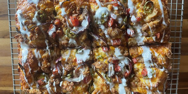 Spicy Roadster Detroit-Style Pizza