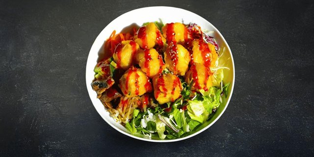 Fried Tofu Bibimbap