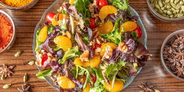 Walnut Mandarin Salad