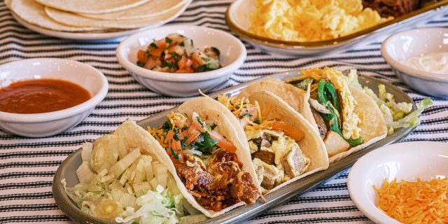 Build-Your-Own Double Meat Breakfast Tacos
