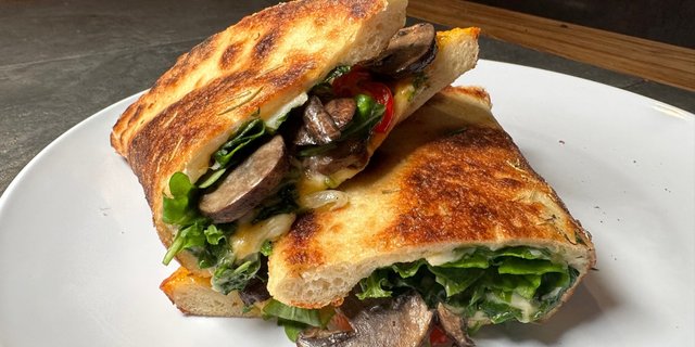 Roasted Veggie Brick-Fired Sandwich