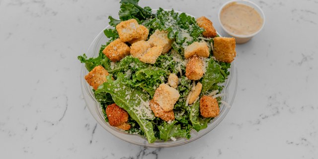 Individual Kale Caesar Salad