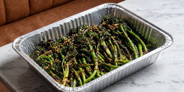 Charred Broccolini with Garlic & Chili