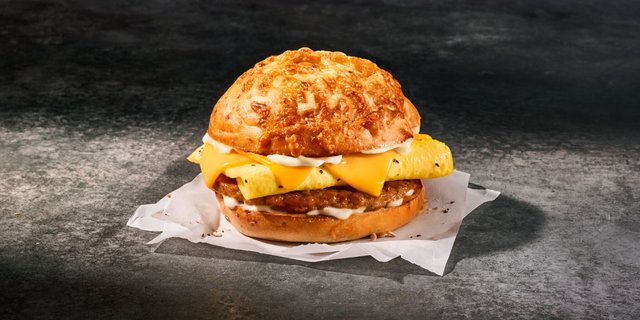 Asiago Sausage & Egg Sandwich