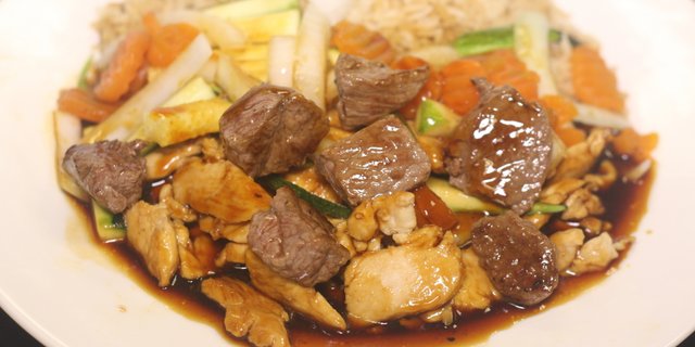 Hibachi Chicken & Steak