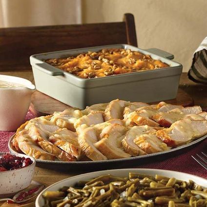 Turkey & Dressing & Sugar Ham Buffet w/ Three Sides
