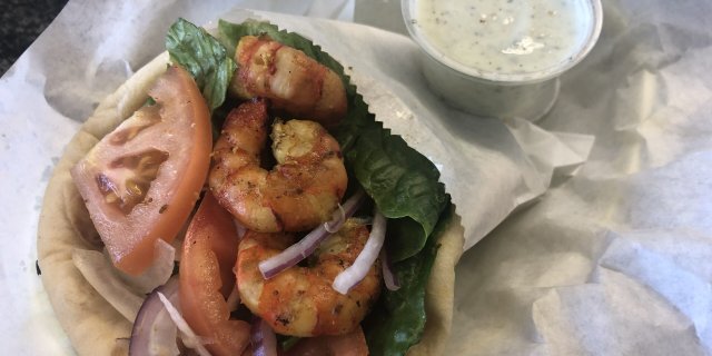 Shrimp Pita Sandwich