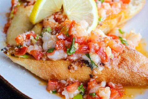 Shrimp Scampi Bruschetta
