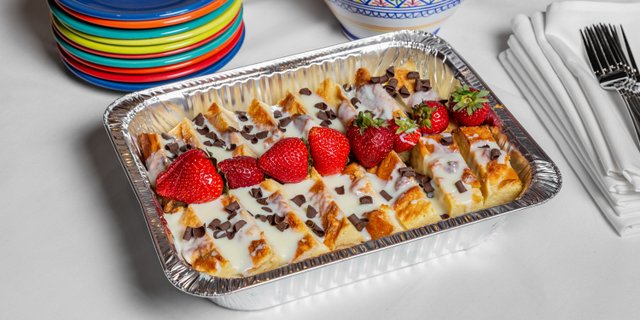 White Chocolate Bread Pudding
