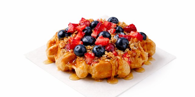 The Golden Berry Waffles