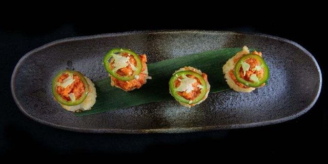Spicy Tuna on Crispy Rice Tray