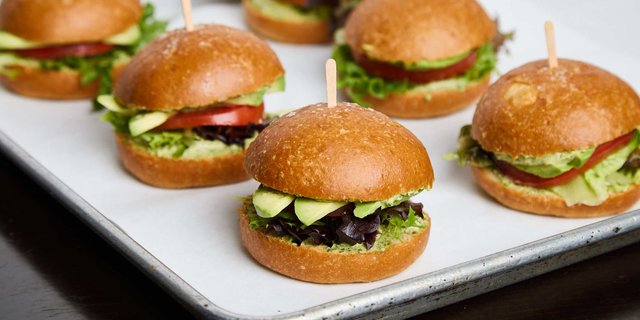 6 Vegetarian Chickpea Mini Sandwich
