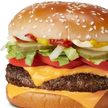 Double Quarter Cheese Deluxe Burger