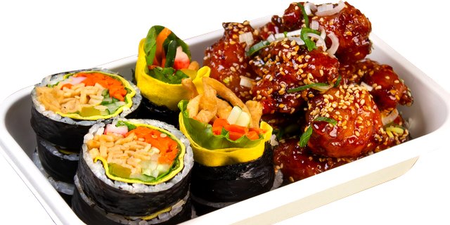 Gimbap & Soy Garlic Chicken Combo