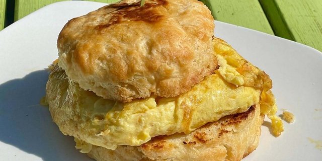 House-Made Biscuit & Organic Egg Platter