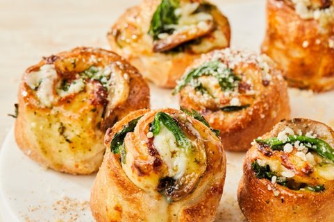 Spinach & Mushroom Rolls
