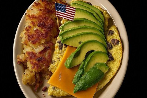 Sausage And Cheese Omelette