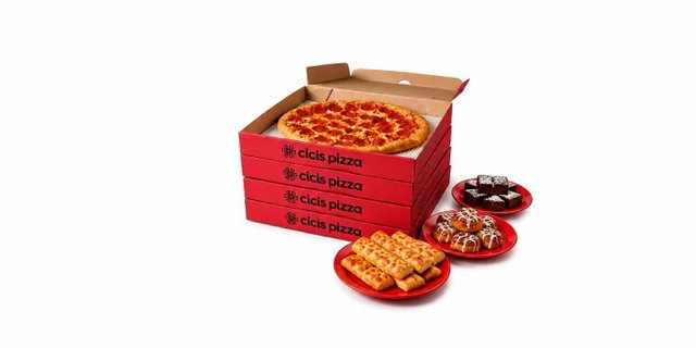 4 Large 1-Topping Pizzas & 2 Large Desserts