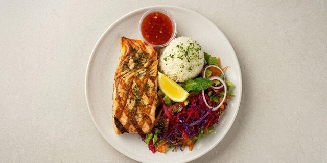 Grilled Salmon Plate