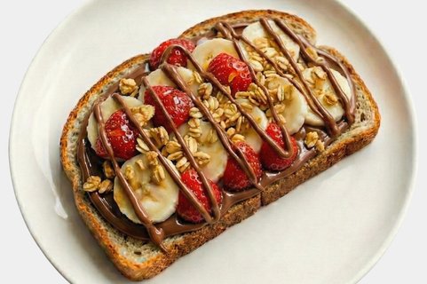 Banana Berry Nutella Toast