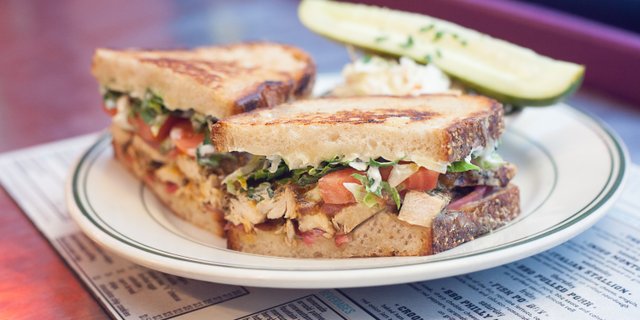 Island Jerk Chicken Melt Sandwich