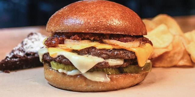 Double Bacon Jam Burger Meal