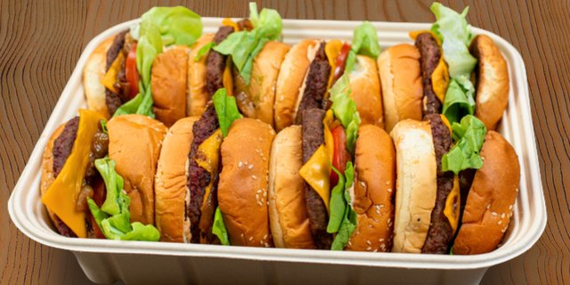 Veggie Cheeseburger Platter