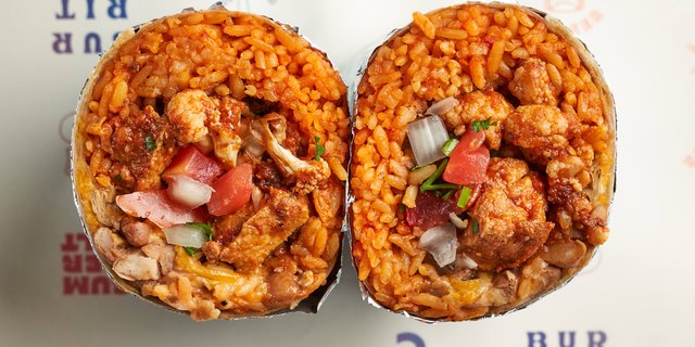 Tofu & Cauliflower Tinga Burrito