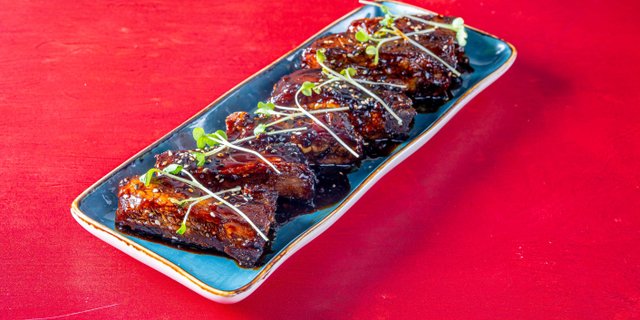 BBQ Pork Spare Ribs Pan