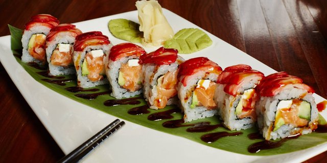 Strawberry Salmon Roll