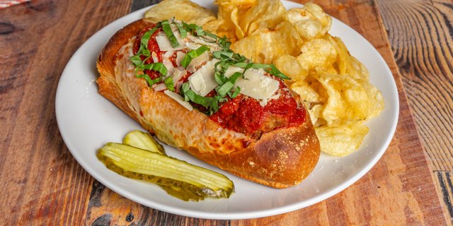 Open-Faced Meatball Sandwich