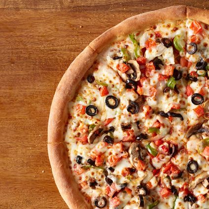 Thin-Crust Garden Fresh Pizza