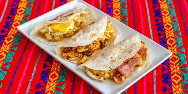 Eggs w/ Sausage Taco