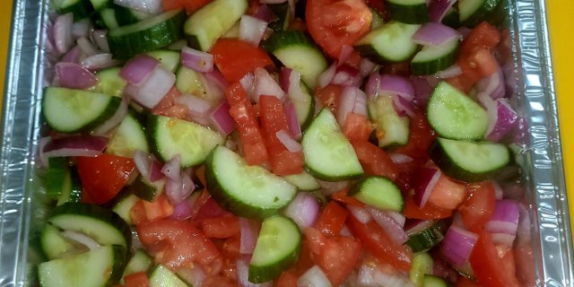 Cucumber Salad Tray