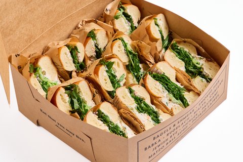 Veggie Deluxe Bagel Sandwiches