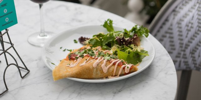 Chicken Enchilada Crepe