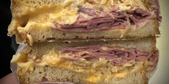 Rueben Sauerkraut Sandwich