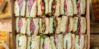 Catered food