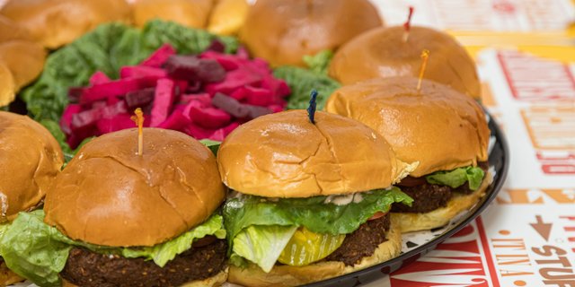 Falafel Burger Tray
