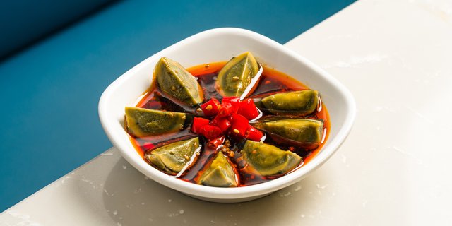 Century Egg w/ Pickled Peppers
