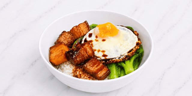 Black Char Siu Egg Bowl