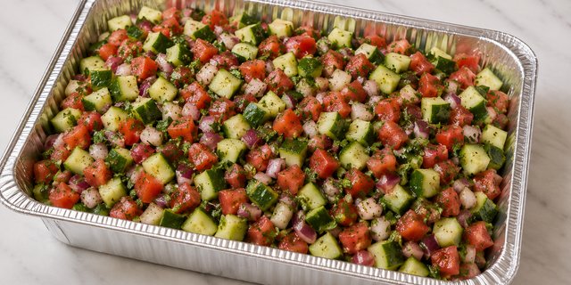 Shirazi Salad (Persian Cucumber & Tomato Salad)