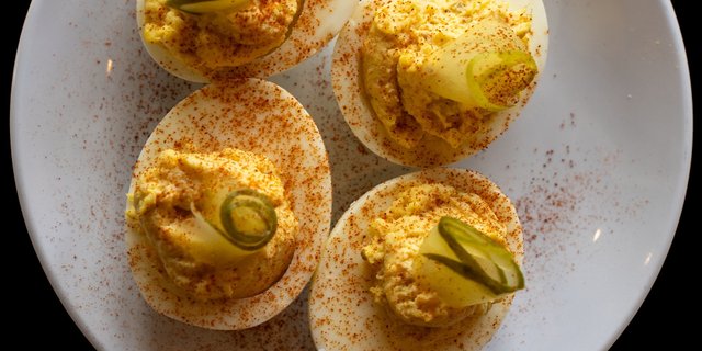 Smoked Salmon Deviled Eggs