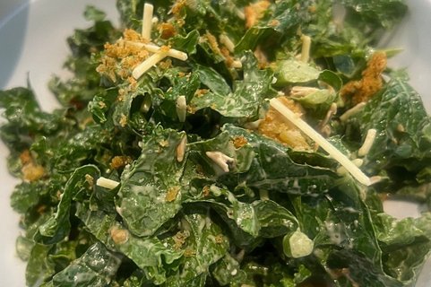 Vegan Kale Caesar Salad