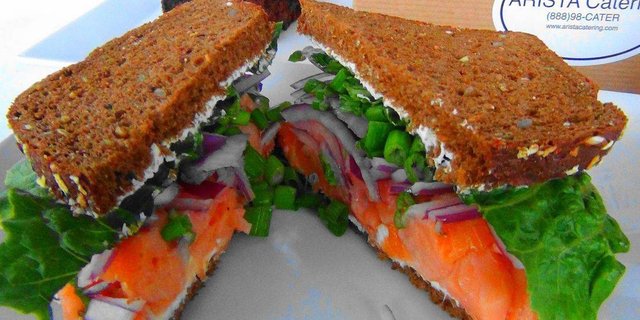 Smoked Salmon Sandwich Box