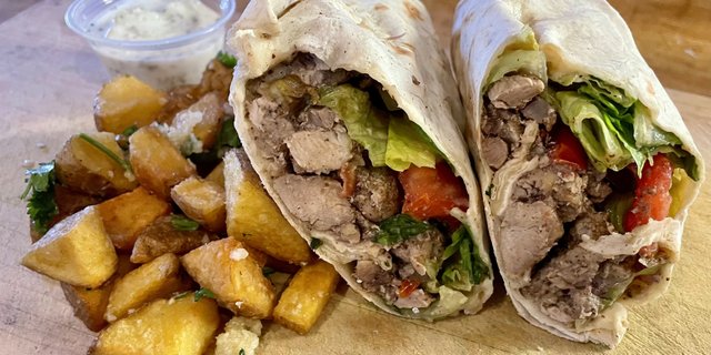 Chicken Shawarma Wrap Boxed Lunch