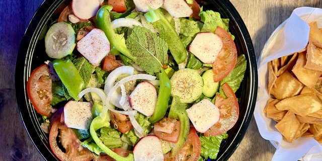 Green Fattoush Salad Bowl