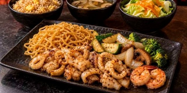 Shrimp & Squid Hibachi Combination