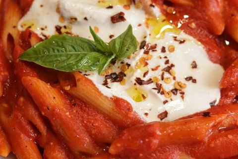Tomato, Basil, & Parmigiano Hot Pasta
